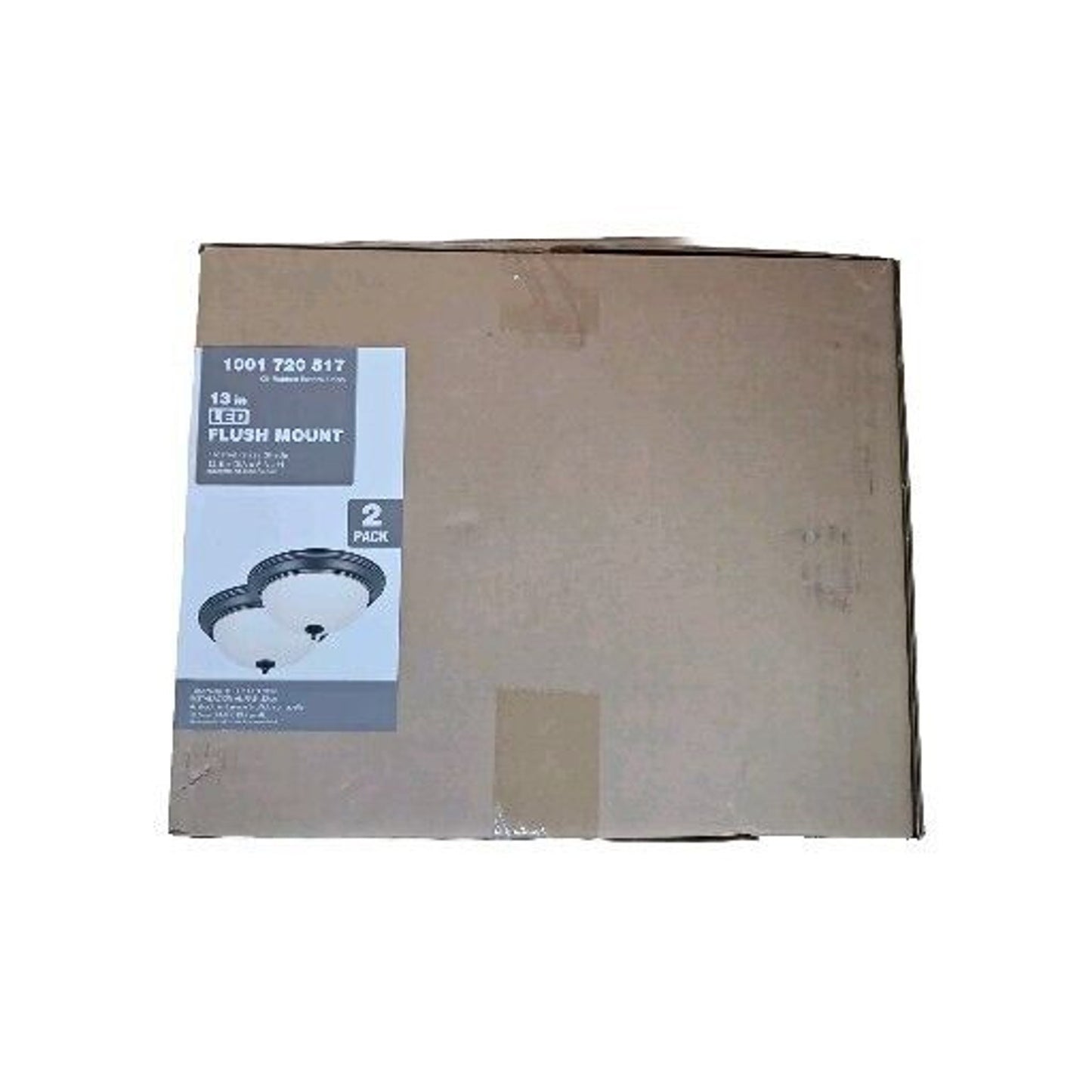 NEW 13 in. Oil Rubbed Bronze LED Flush Mount (2-Pack)