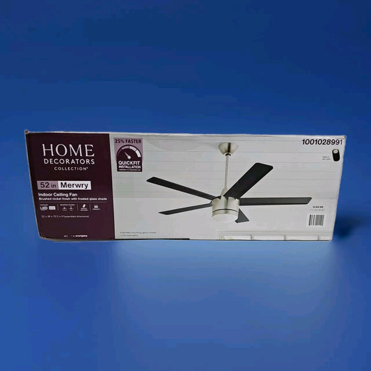 Home Decorators Collection Merwry SW1422BN LED Ceiling Fan - Brushed Nickel
