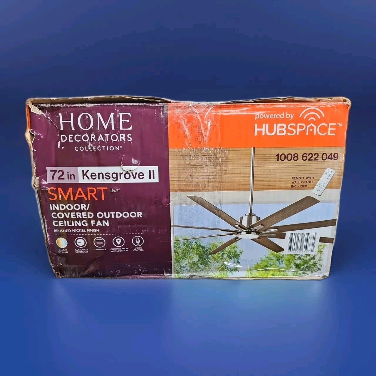 Home Decorators Kensgrove II 72”Brushed Nickel